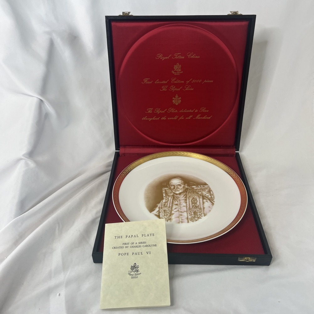 The‎ Papal Plate Series Pope Paul VI Royal Tettau Germany Boxed 1971